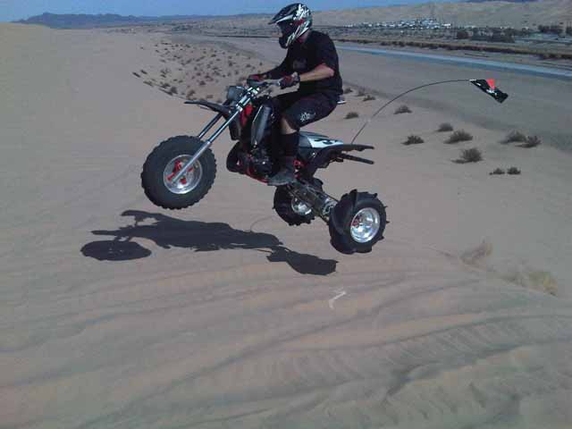 Doug Gettin Some Air On His 85 Honda 250R